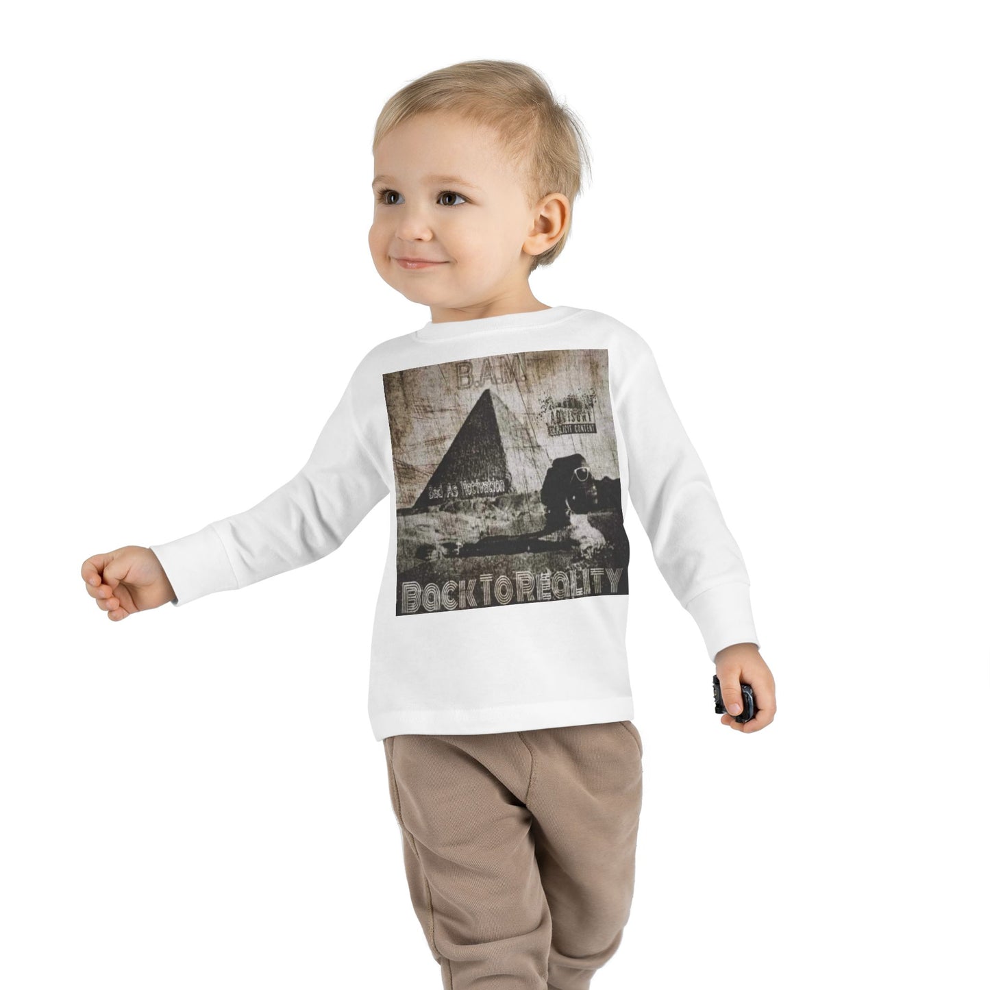 110%B.A.M. "Back To Reality" Toddler Long Sleeve Tee