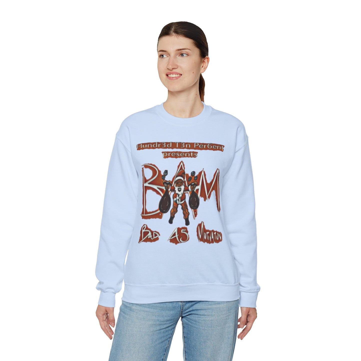 110%B.A.M. Unisex Crewneck Sweatshirt