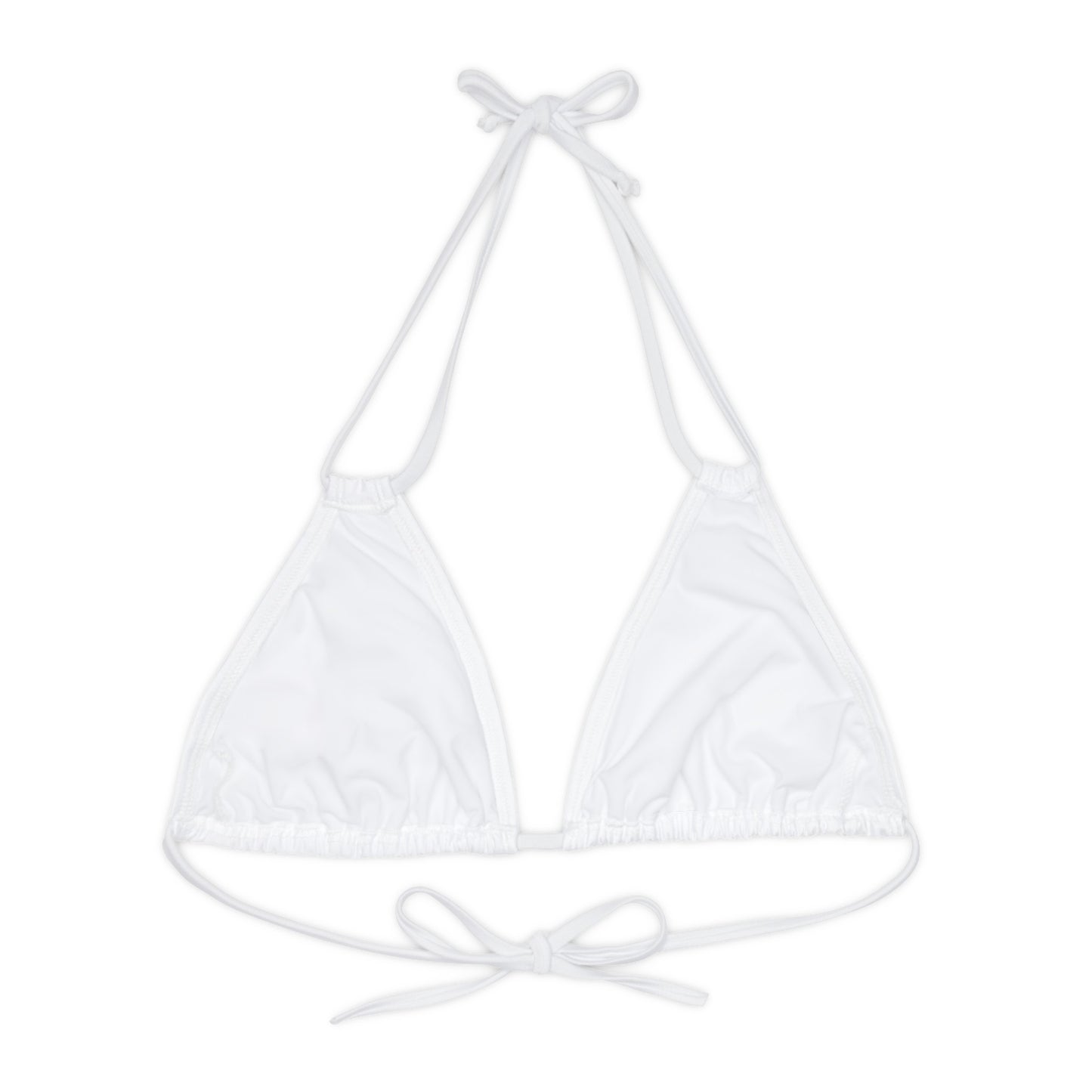 110%B.A.M. Strappy Triangle Bikini Top (AOP)