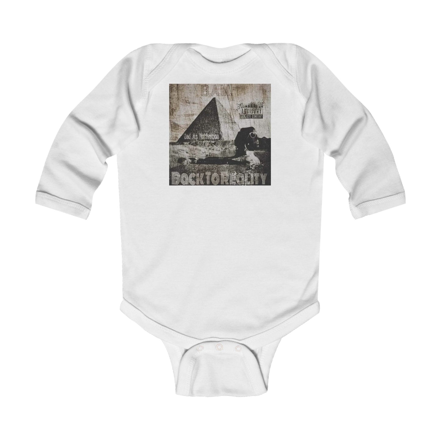 110%B.A.M. "Back To Reality" Infant Long Sleeve Bodysuit