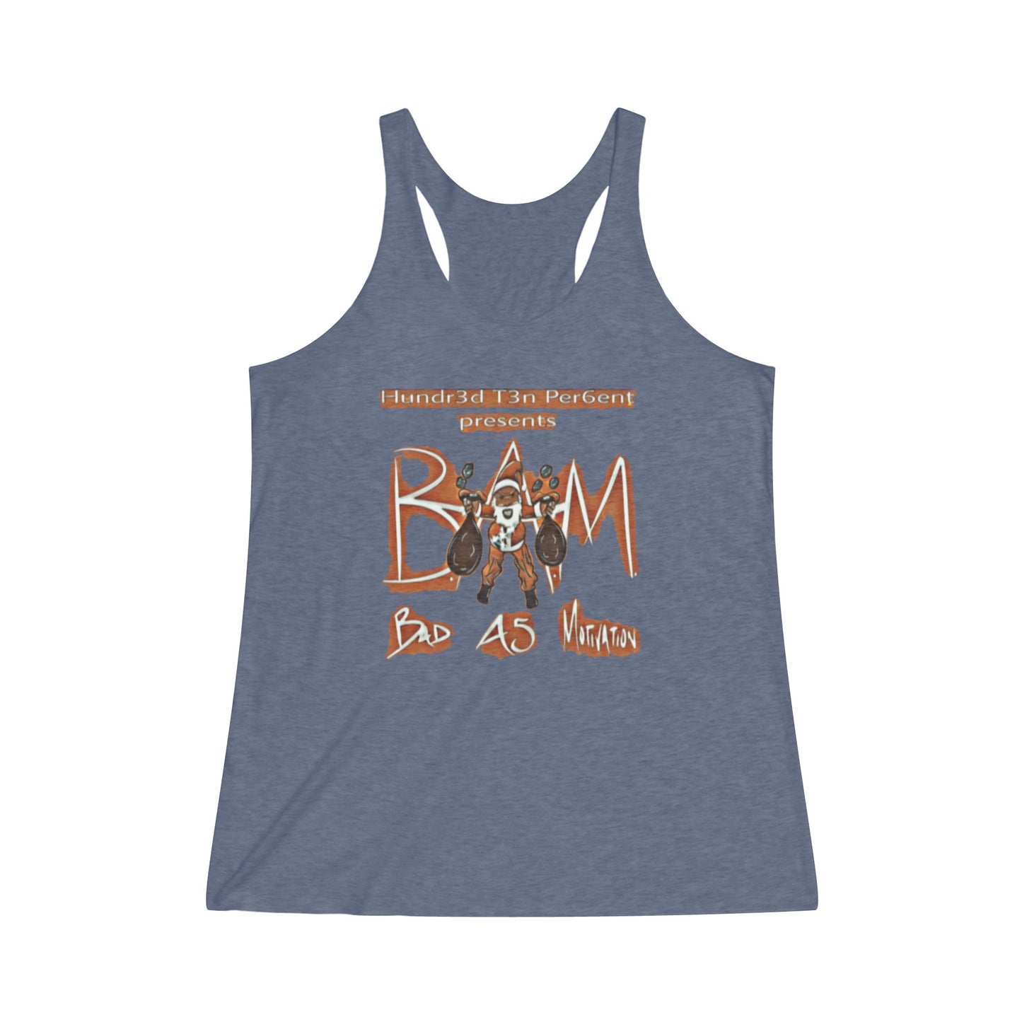 110%B.A.M. Women's Tri-Blend Racerback Tank