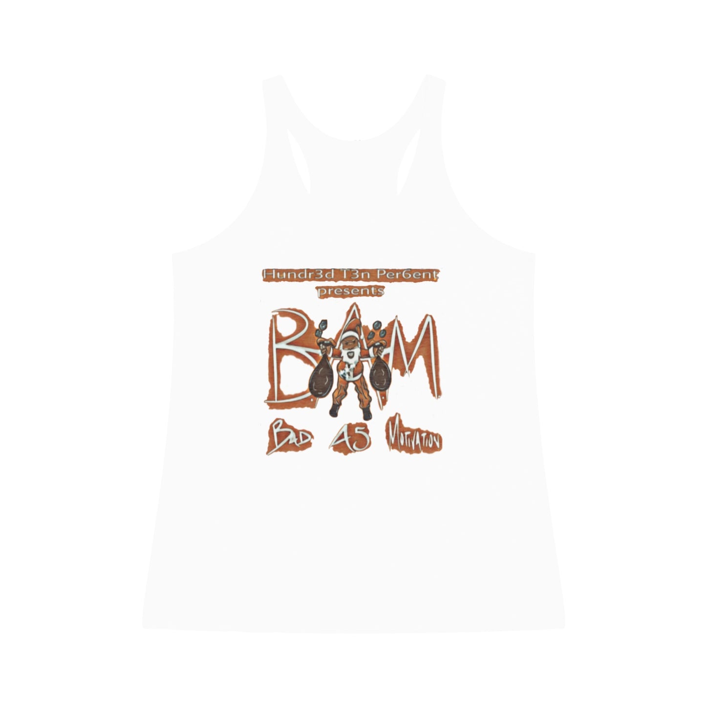 110%B.A.M. Women's Tri-Blend Racerback Tank