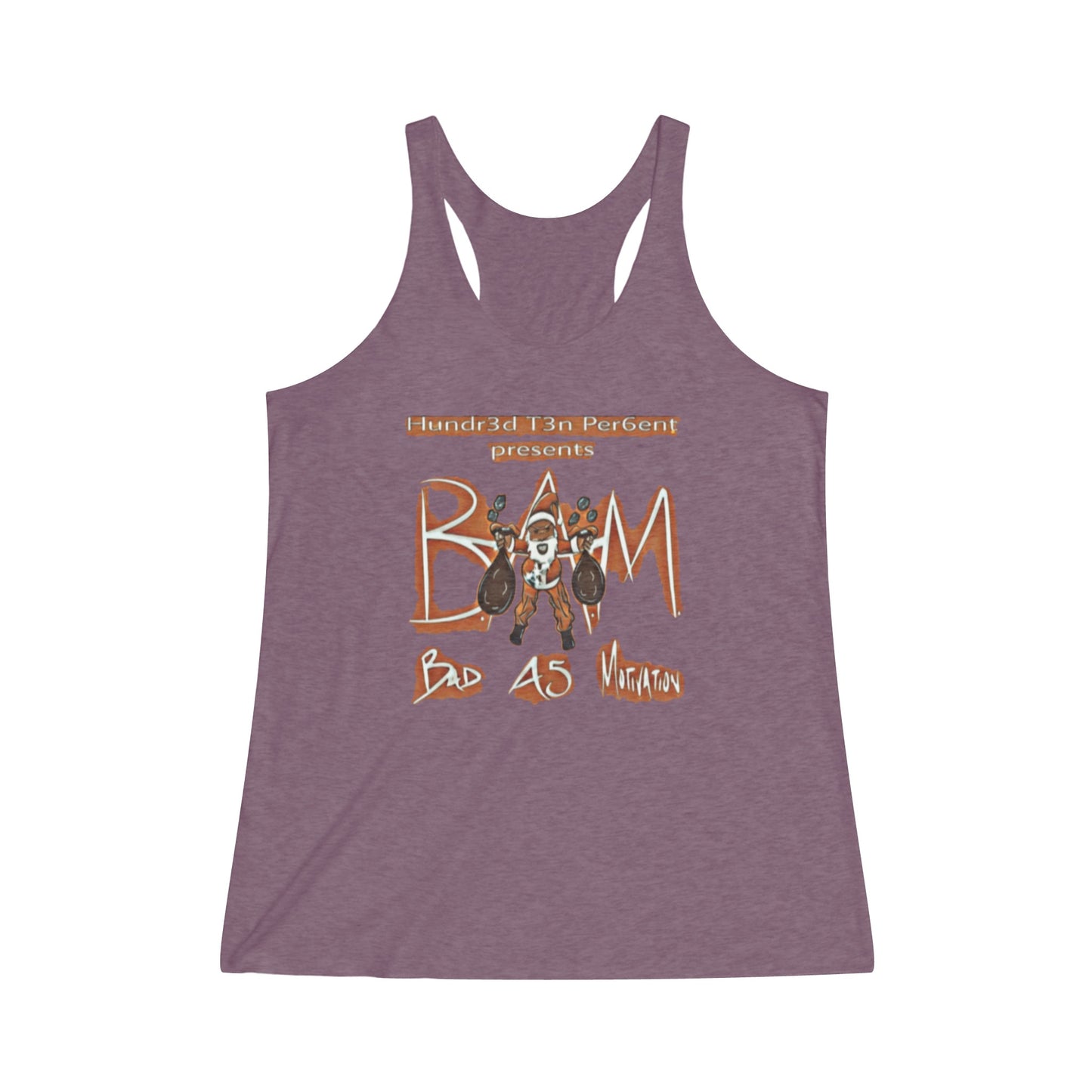 110%B.A.M. Women's Tri-Blend Racerback Tank