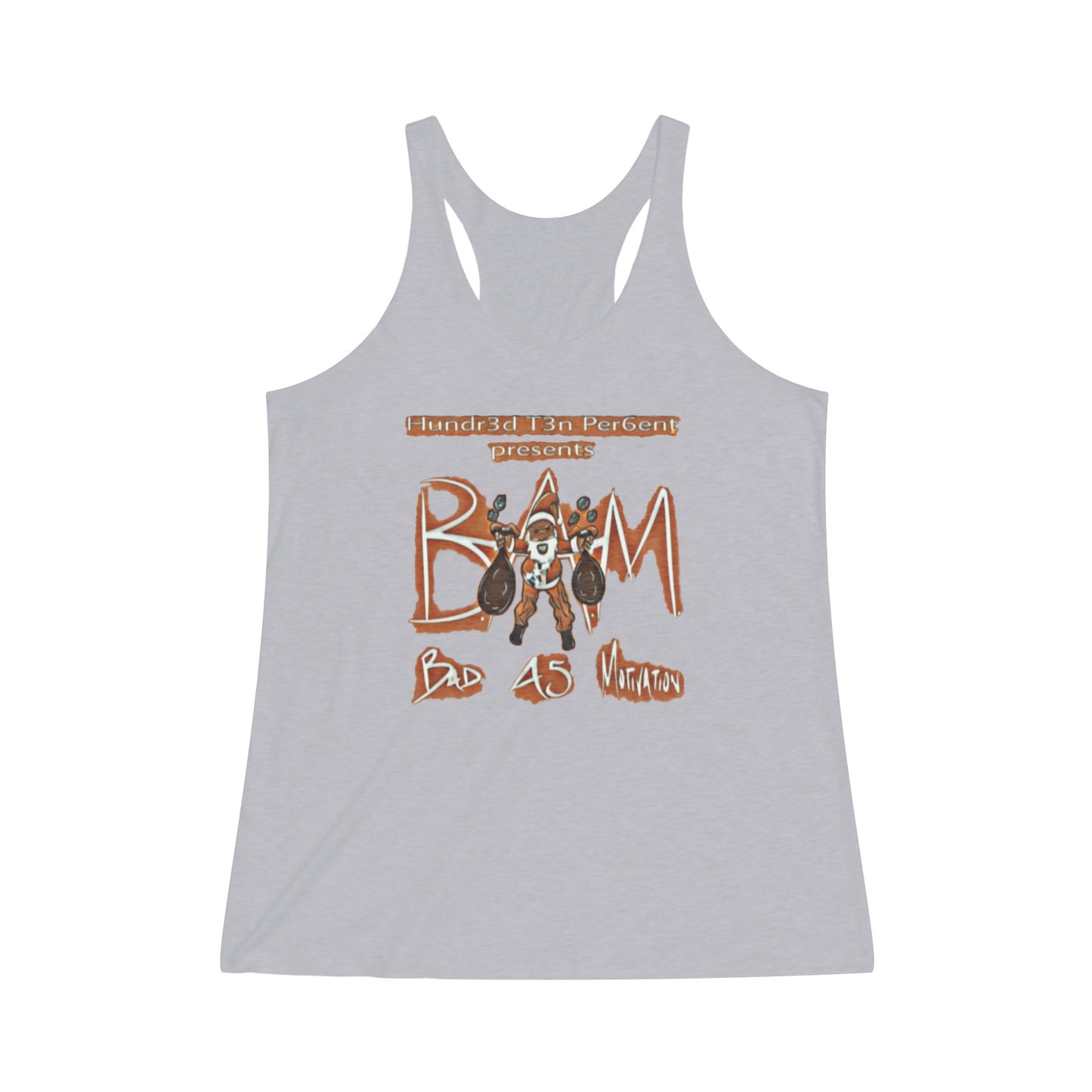 110%B.A.M. Women's Tri-Blend Racerback Tank