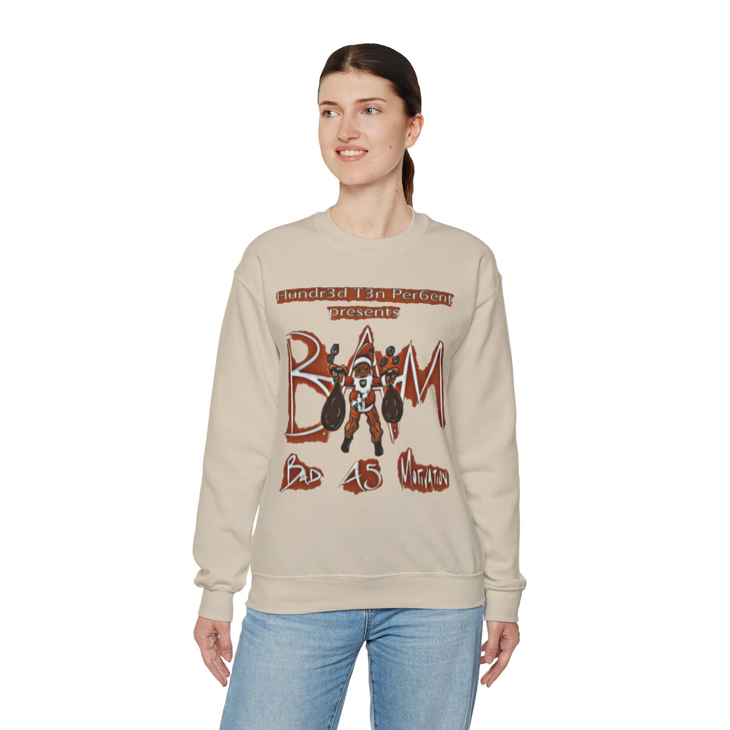 110%B.A.M. Unisex Crewneck Sweatshirt