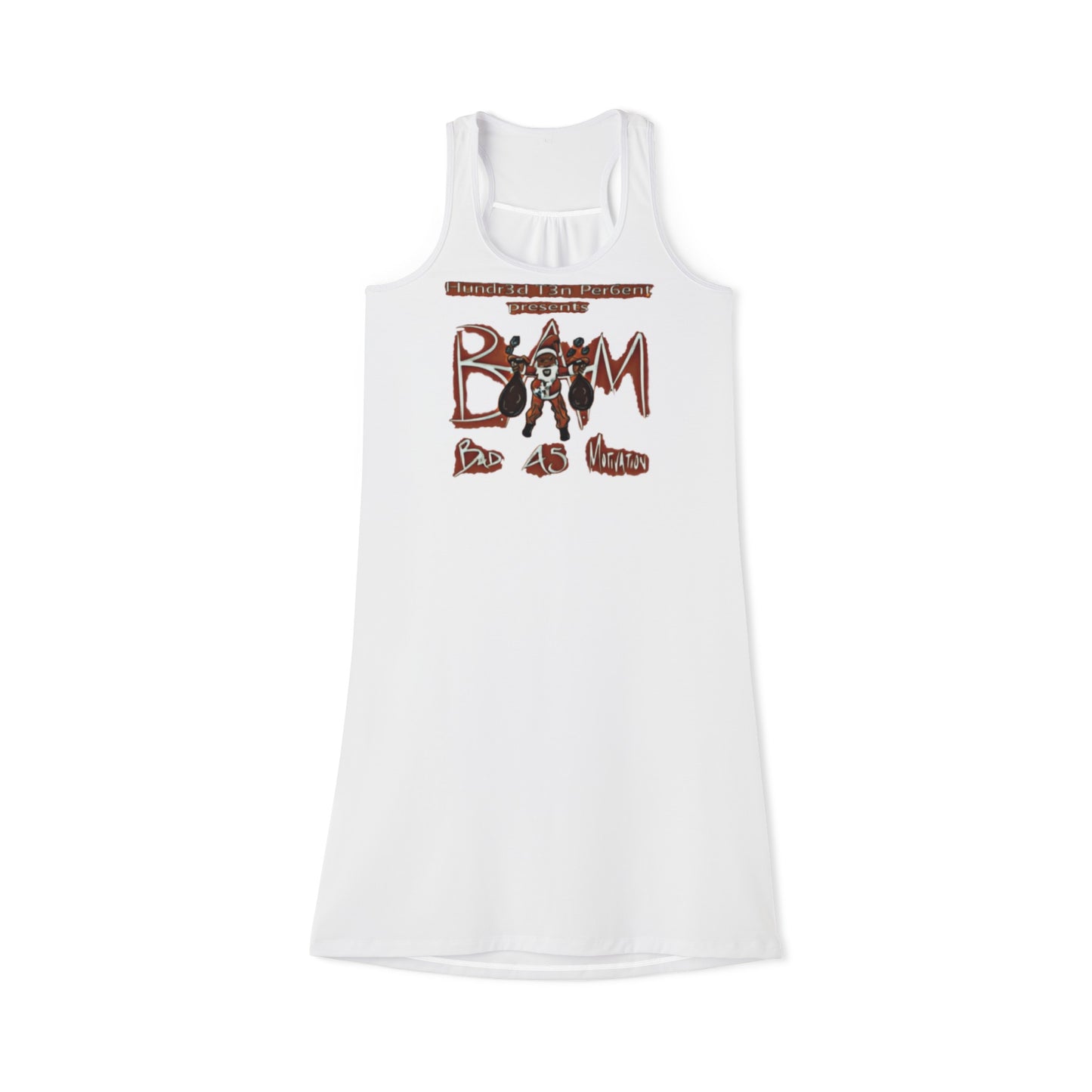 110%B.A.M. Women's Racerback Dress (AOP)