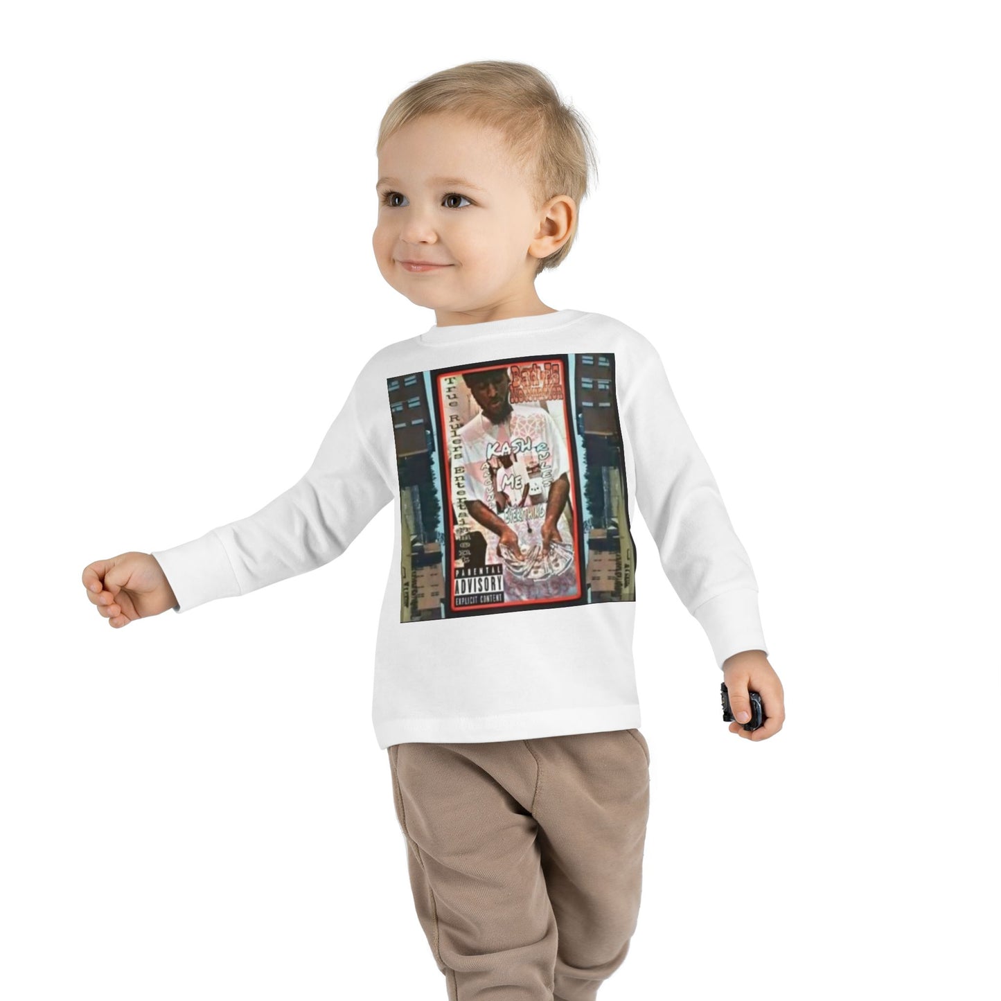 "Kash Rules Everything Around Me"Toddler  Long Sleeve Tee