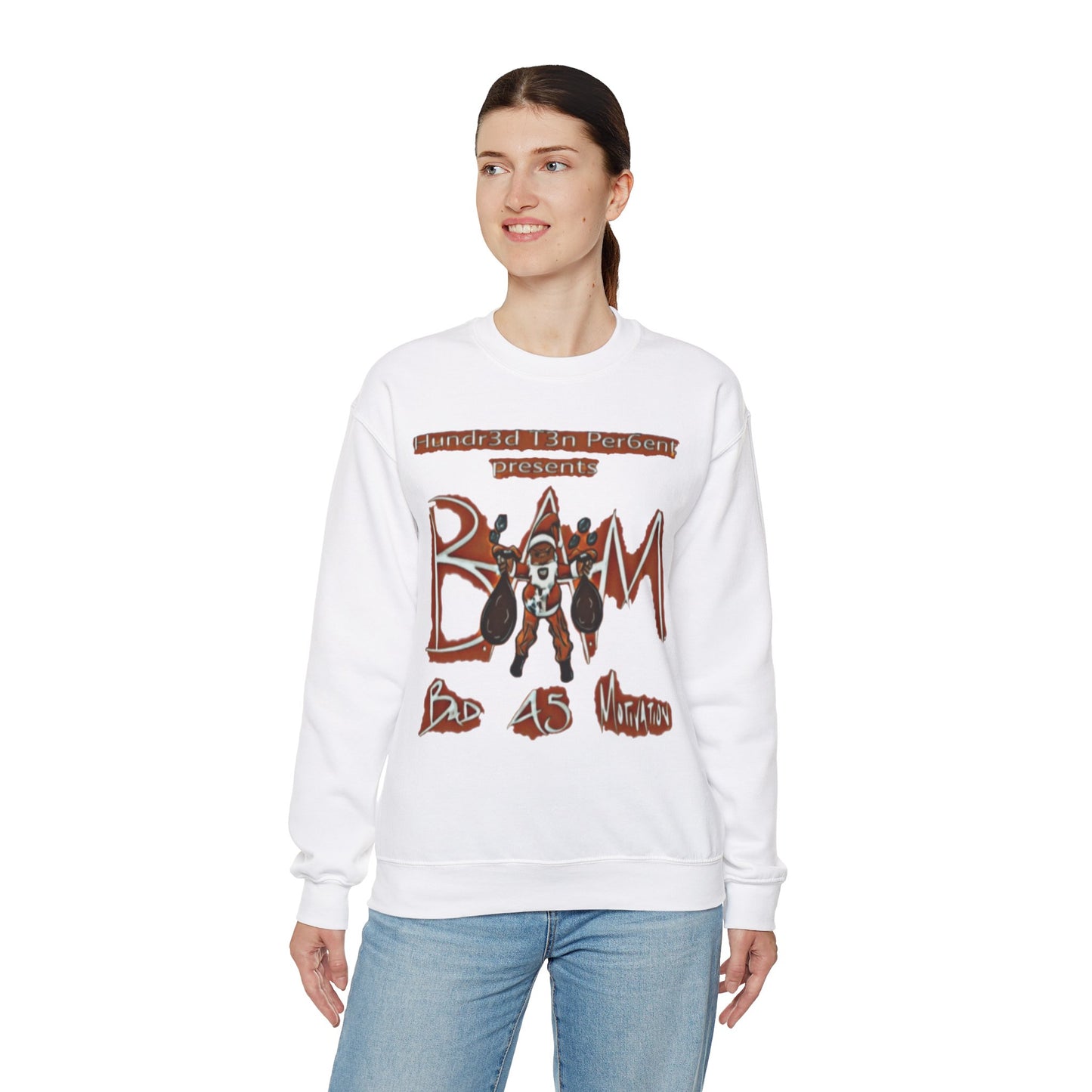 110%B.A.M. Unisex Crewneck Sweatshirt