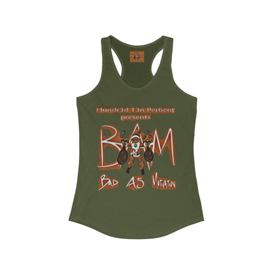 110%B.A.M. Women's Racerback Tank