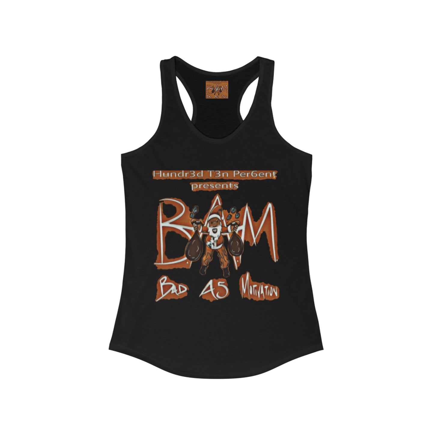 110%B.A.M. Women's Racerback Tank