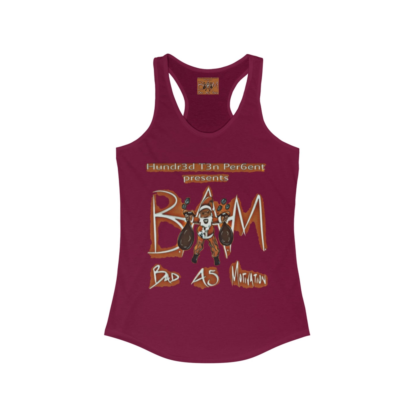 110%B.A.M. Women's Racerback Tank