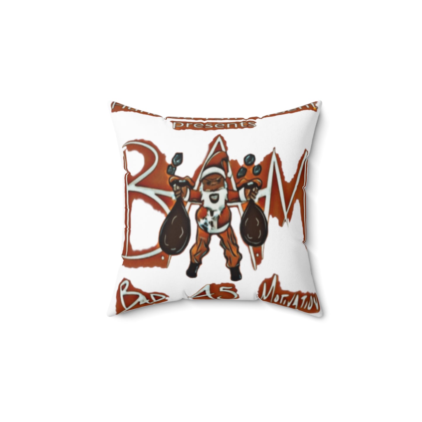 110%B.A.M. Spun Polyester Square Pillow