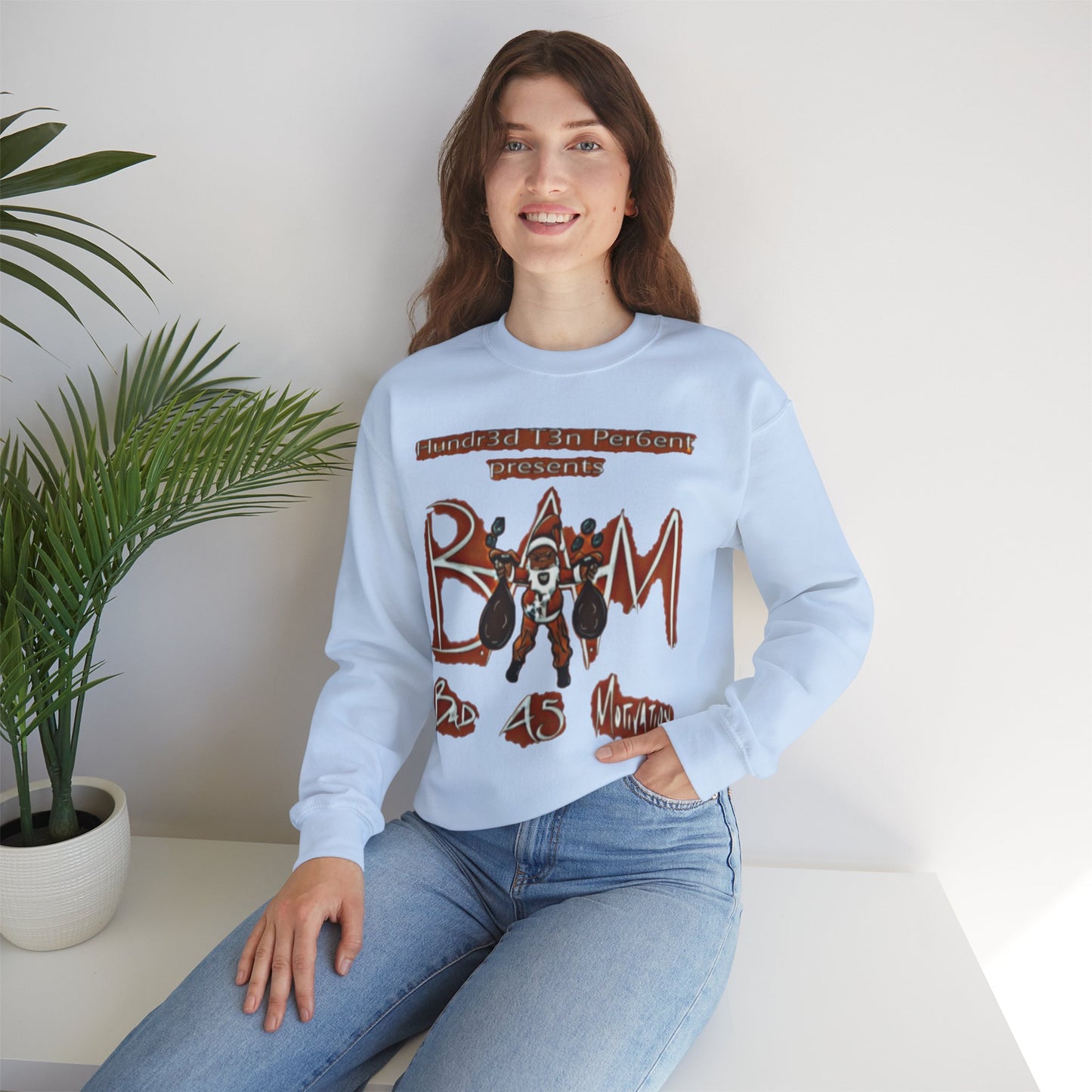 110%B.A.M. Unisex Crewneck Sweatshirt