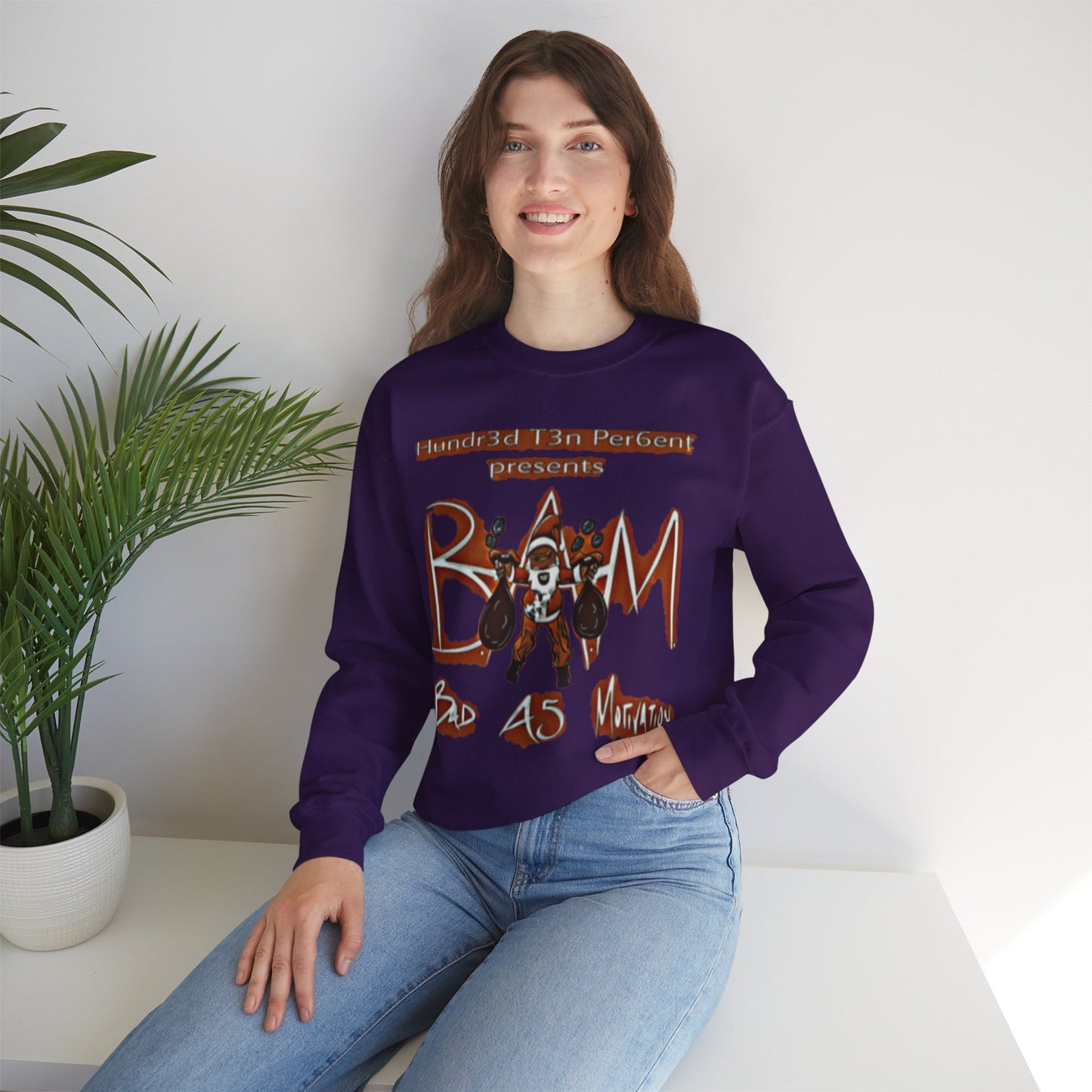 110%B.A.M. Unisex Crewneck Sweatshirt