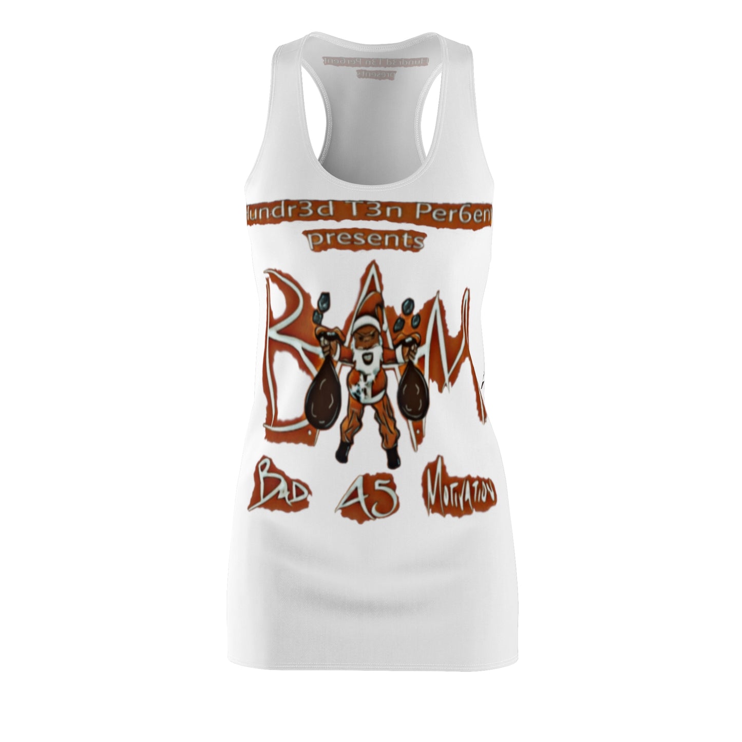 110%B.A.M. Women's Cut & Sew Racerback Dress