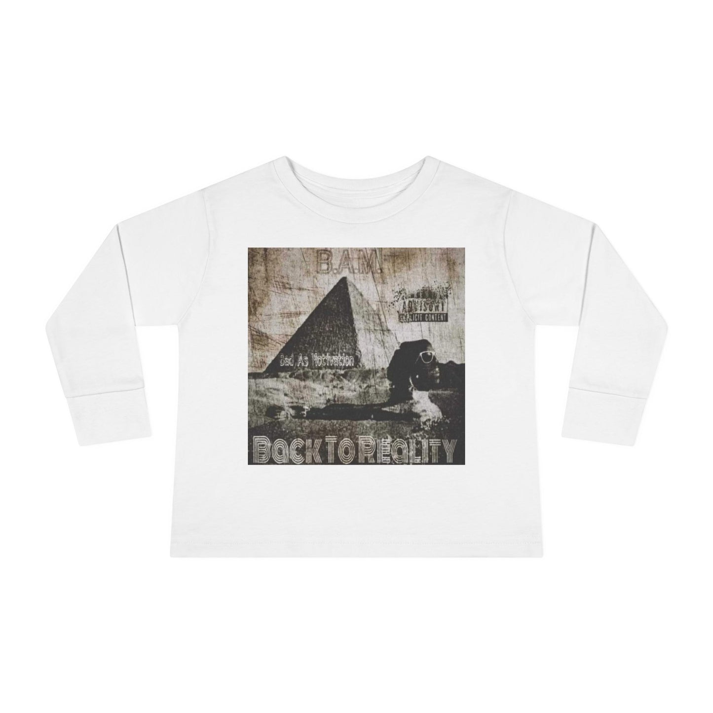 110%B.A.M. "Back To Reality" Toddler Long Sleeve Tee