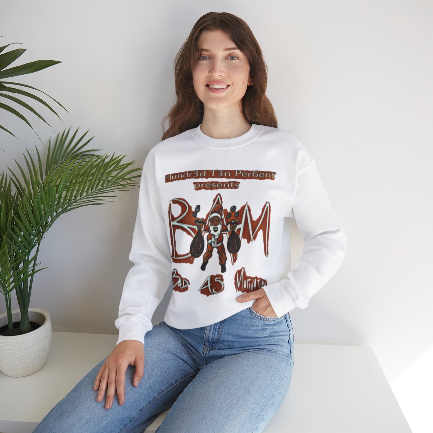 110%B.A.M. Unisex Crewneck Sweatshirt